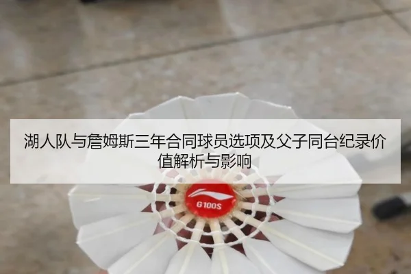 湖人队与詹姆斯三年合同球员选项及父子同台纪录价值解析与影响
